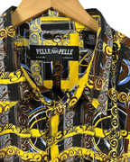 Pelle Pelle Swirl Pattern Oversized Shirt 2XL - Funkify