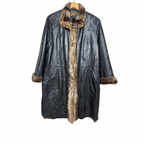 Pelleteria Lluís Campoy Fur - lined Leather Coat XL - Funkify