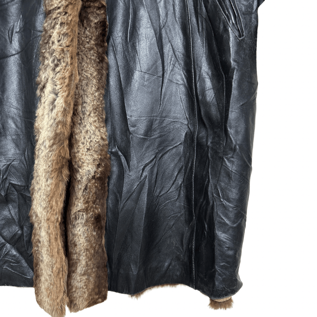 Pelleteria Lluís Campoy Fur - lined Leather Coat XL - Funkify