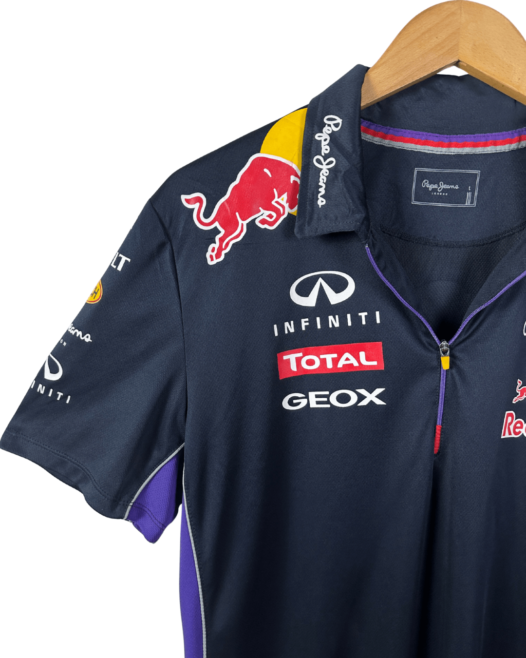 Pepe Jeans x Redbull Racing Quarter - Zip Polo Shirt Large - Funkify