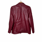Persanz Red Genuine Leather Women's Jacket Medium - Funkify