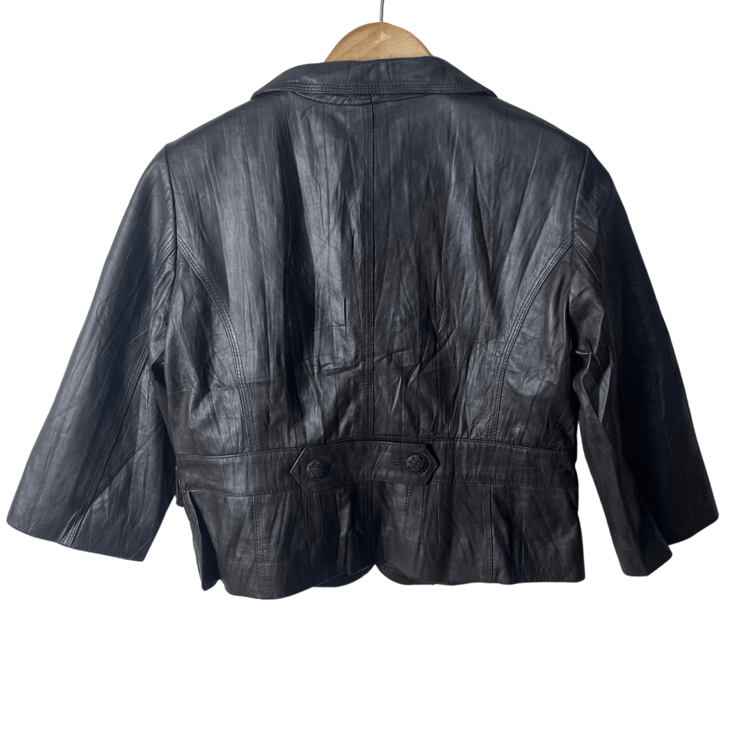 Peruvian Connection Genuine Leather Women's Jacket Small - Funkify