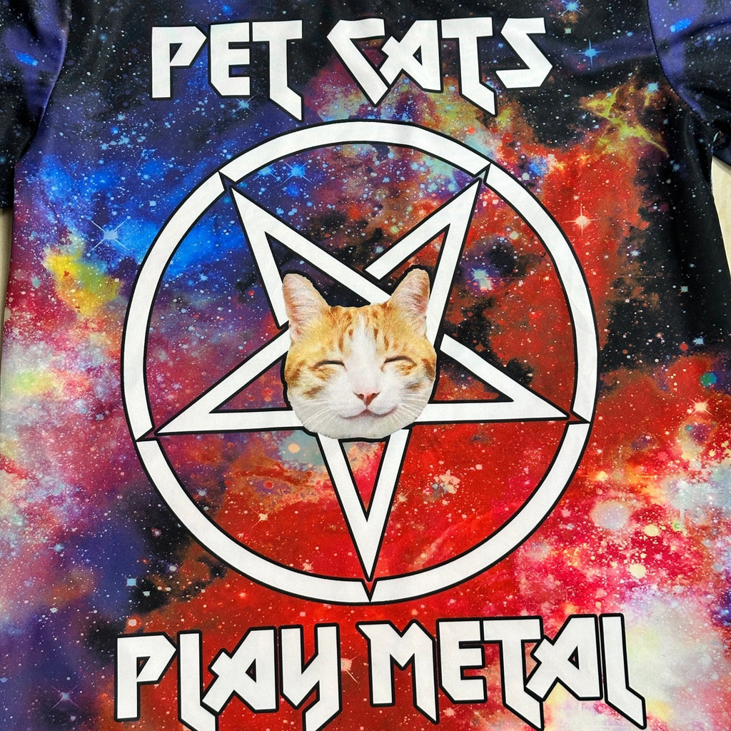 Pet Cats Play Metal Tee - Funkify