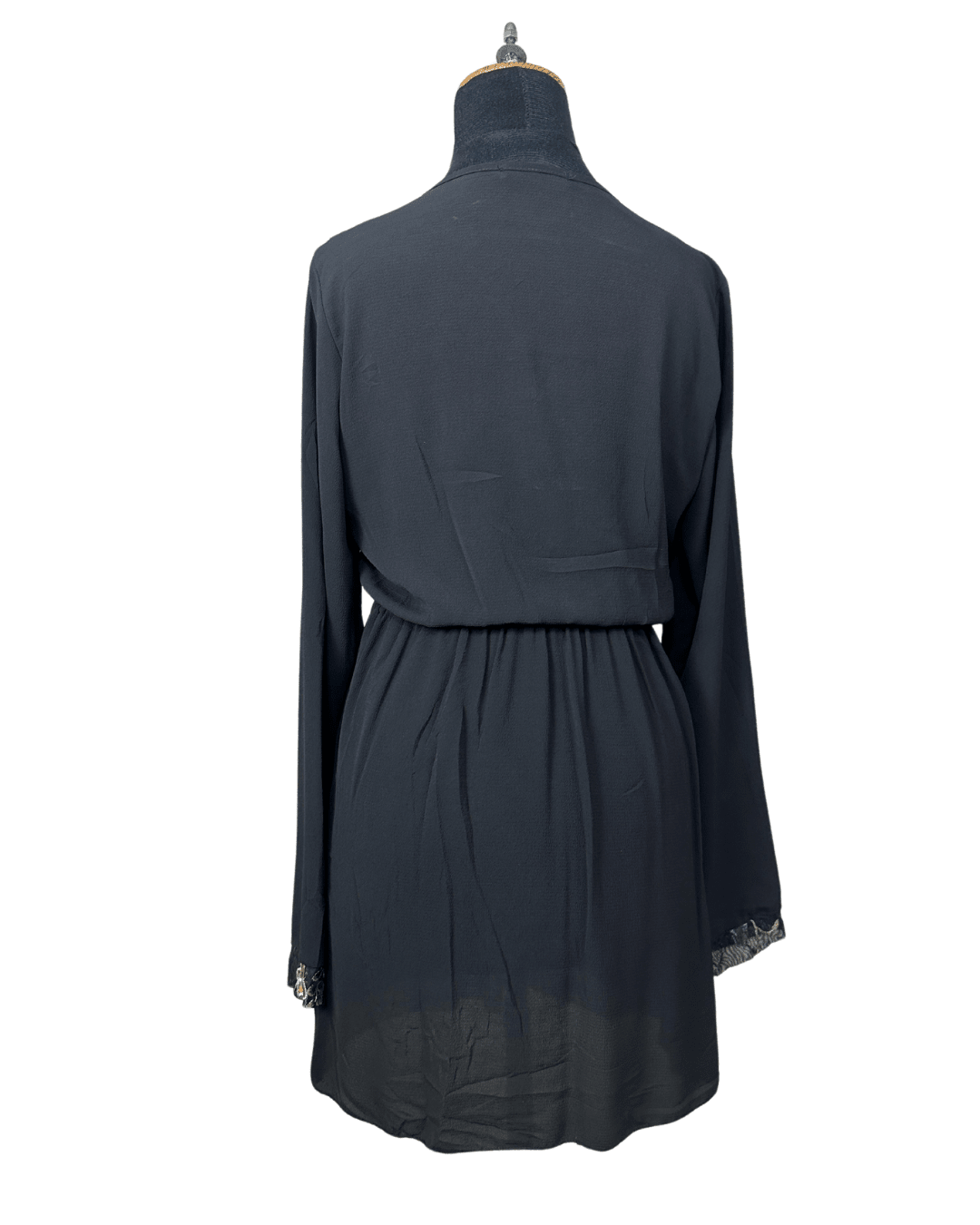 Piazza Italia Embroidered Mesh Overlay Dress - Funkify