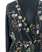 Piazza Italia Embroidered Mesh Overlay Dress - Funkify
