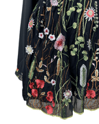 Piazza Italia Embroidered Mesh Overlay Dress - Funkify
