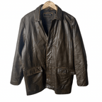 Pierre Cardin Genuine Leather Jacket Large - Funkify