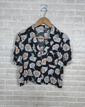 Pimkie Floral Polka Dot Cropped Women's Shirt - Funkify