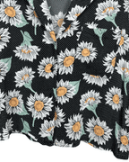 Pimkie Floral Polka Dot Cropped Women's Shirt - Funkify