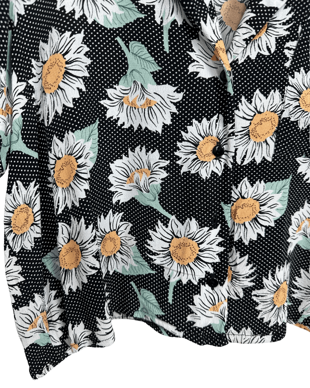 Pimkie Floral Polka Dot Cropped Women's Shirt - Funkify