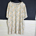 Pineapple Pattern Longline T-shirt - Funkify