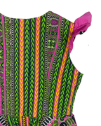 Pink Ankara Dashiki African Print Zip - Front Top - Funkify