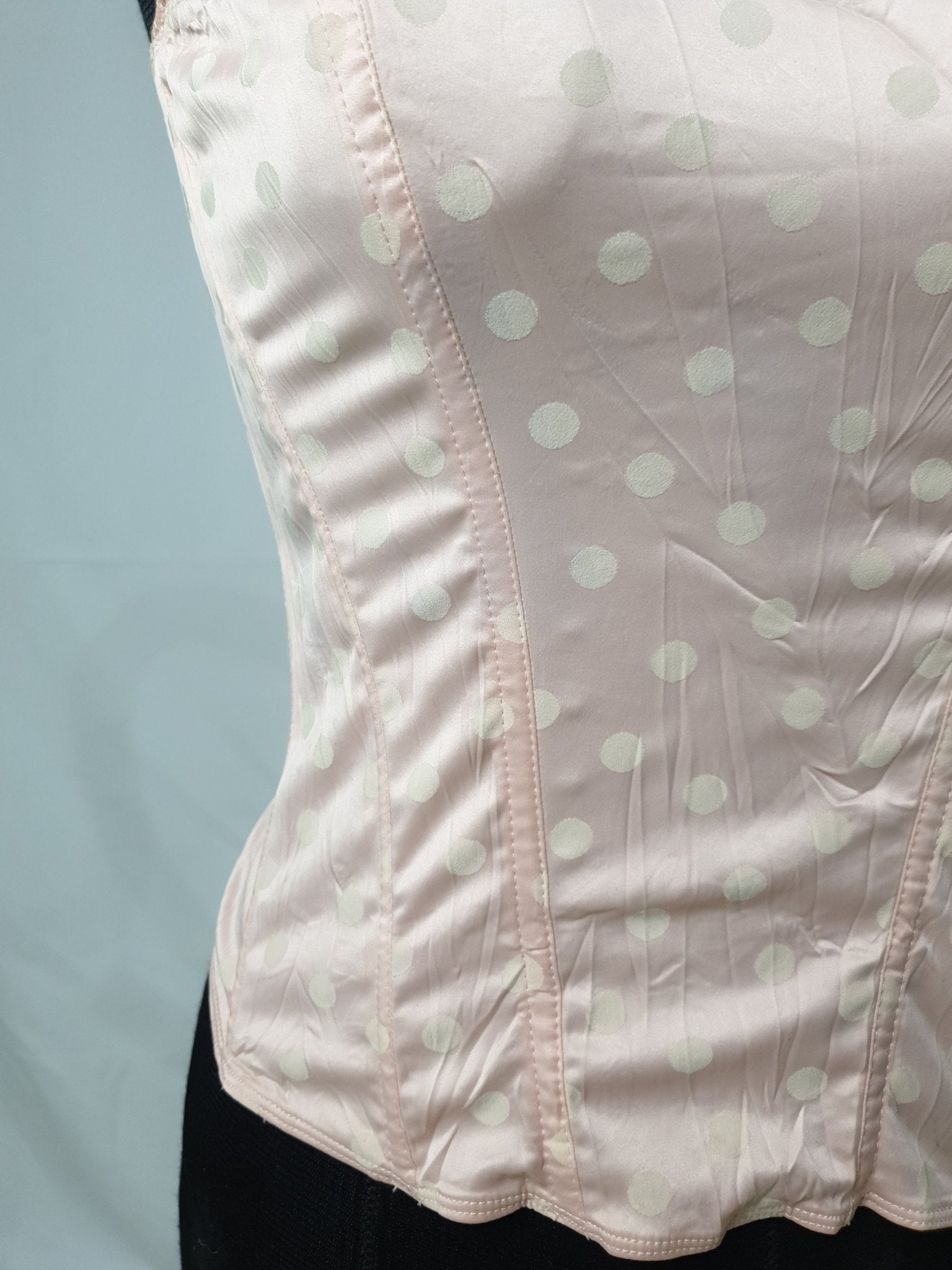Pink Polka Dot Corset - Funkify