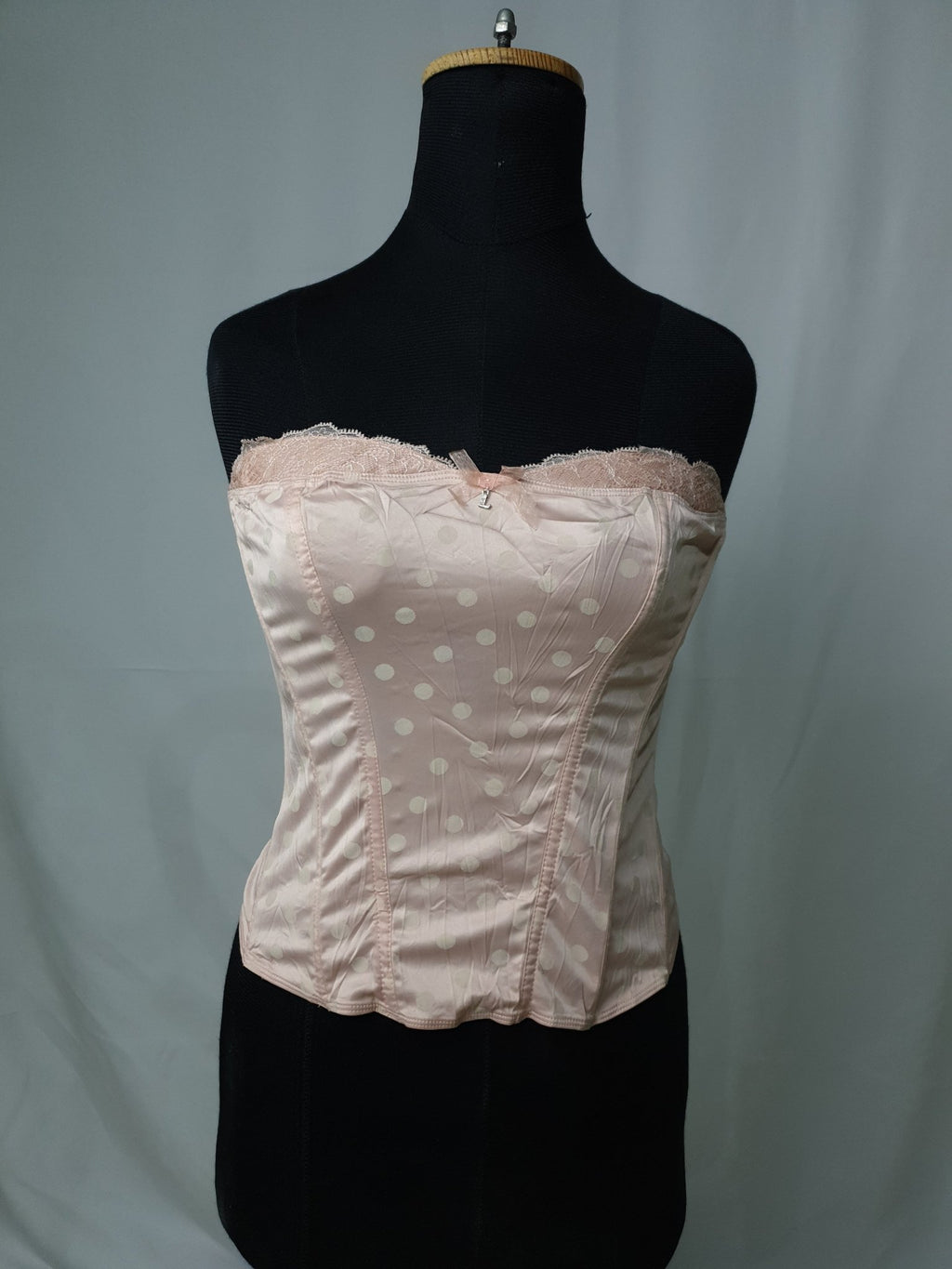 Pink Polka Dot Corset - Funkify