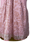 Pink Ruffle Lace Floral Cami Top Y2K Style - Funkify
