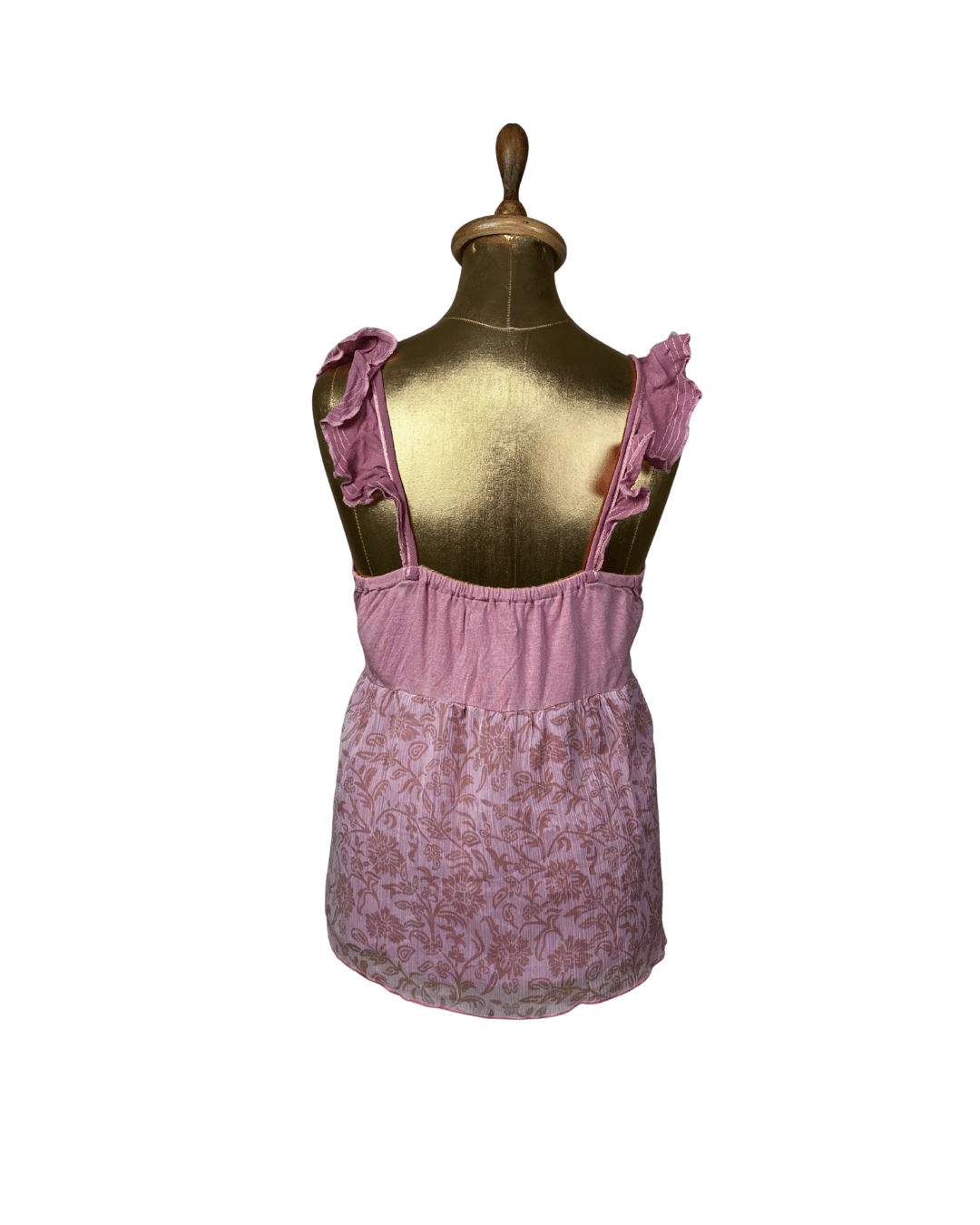 Pink Ruffle Lace Floral Cami Top Y2K Style - Funkify