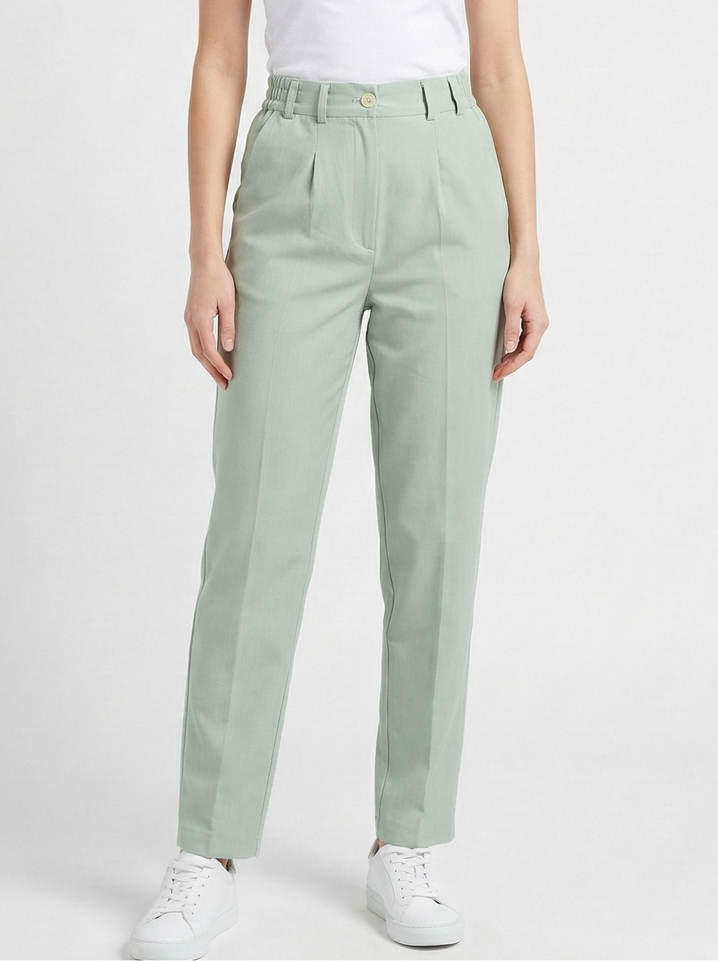 Pistachio green vintage women's pants