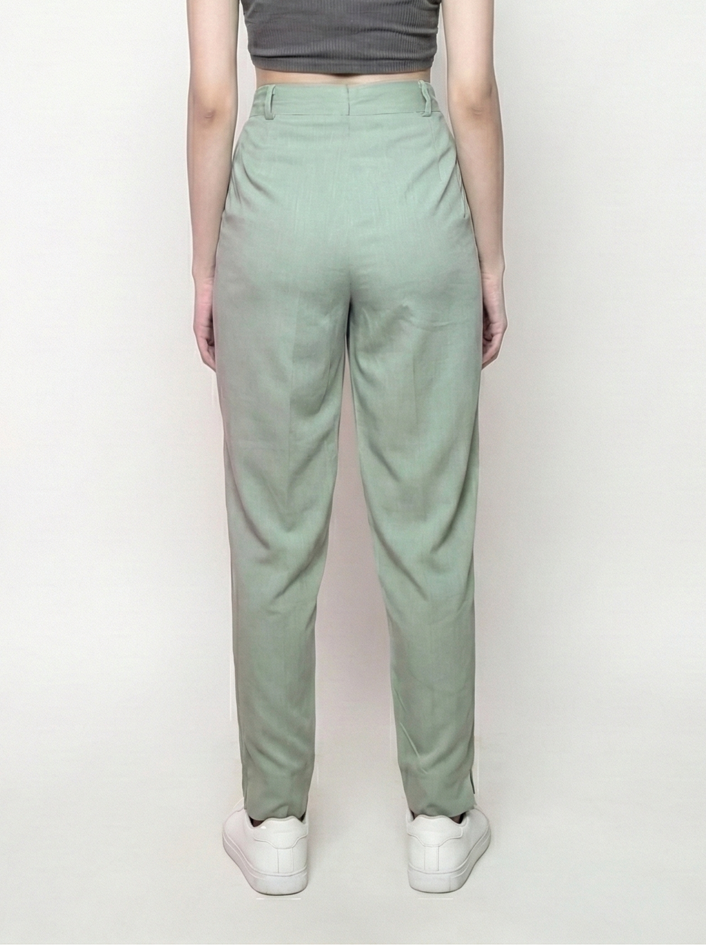 Pistachio green vintage women's pants