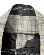Plaid A - Line Midi Skirt with Front Pockets and Back Pockets - Funkify