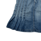 Pleated Denim Skirt - Funkify