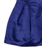 Pleated Satin Mini Skirt with Tulle Layers - Medium - Funkify