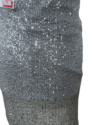 Primark Silver Sequin Slip Mini Dress - XS - Funkify