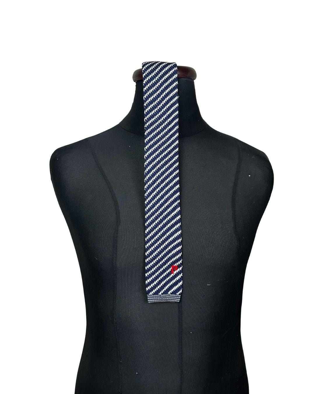 Prince Striped Knit Necktie - Funkify