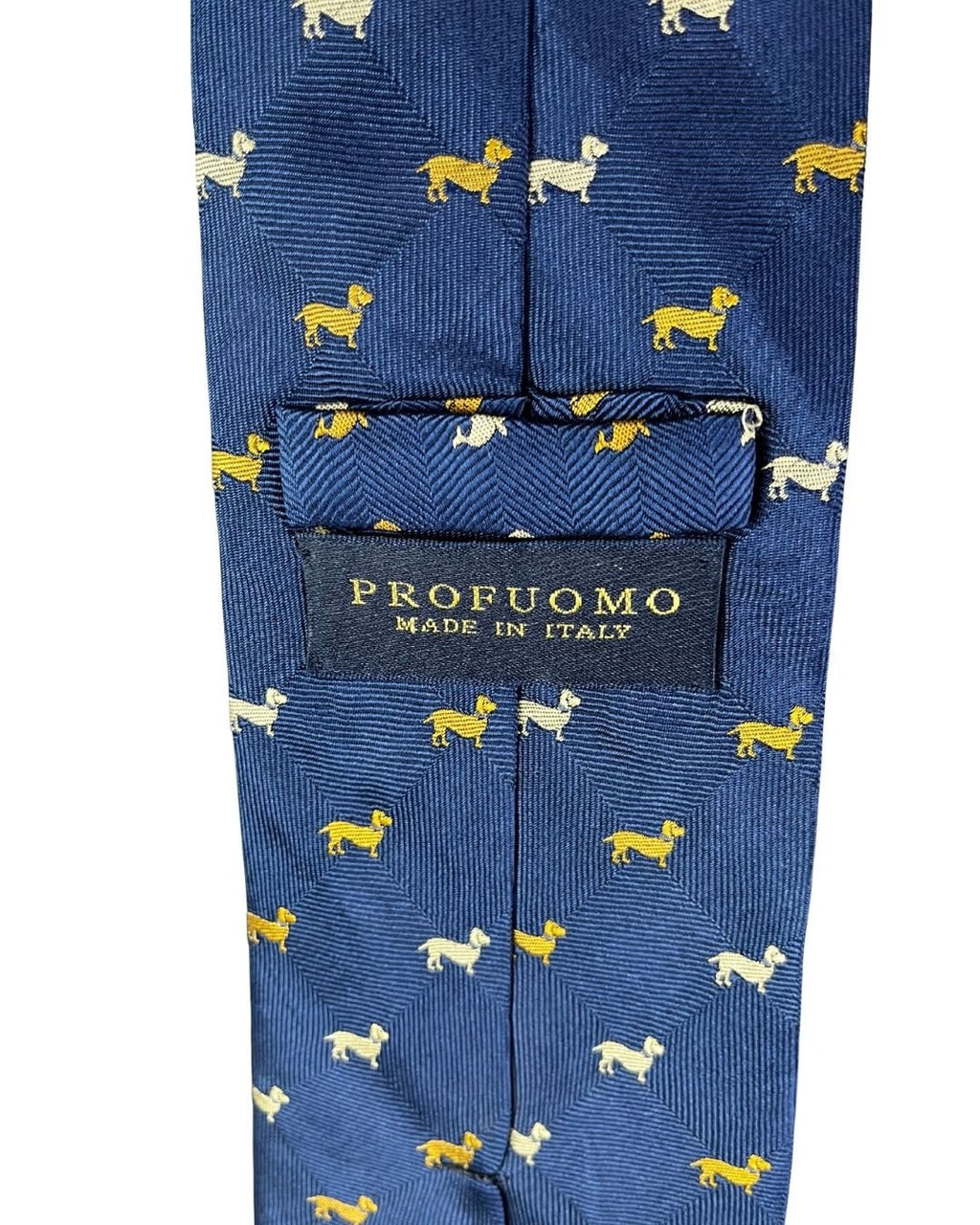 Profuomo Dog Pattern Necktie 9.5 cm - Funkify