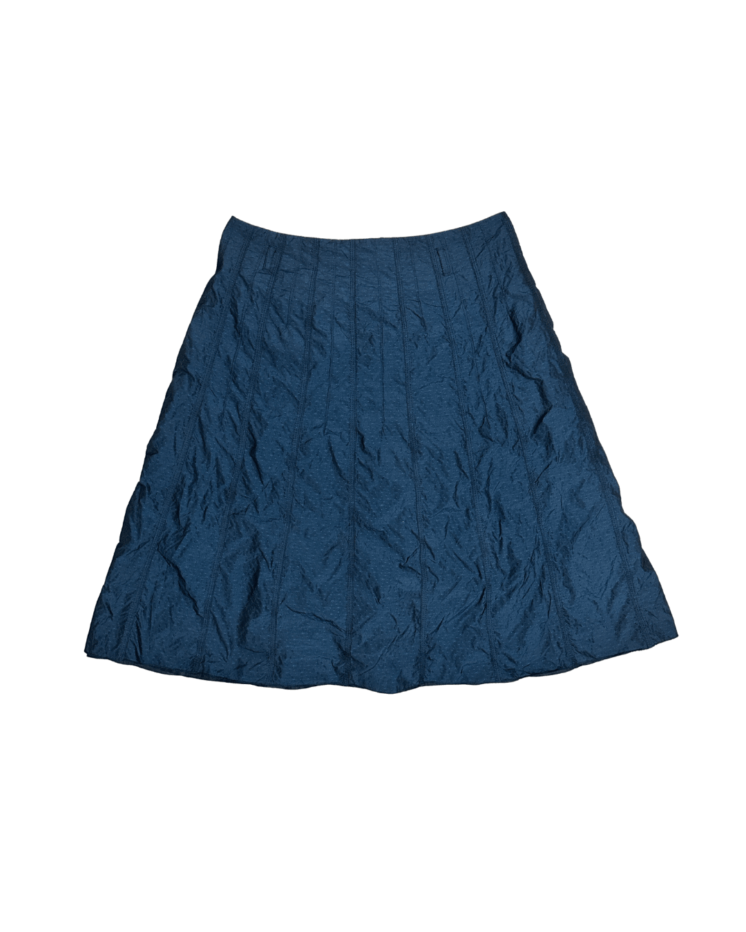 Promiss Teal Textured Midi Skirt - Size XL - Funkify
