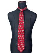 Pure Silk Mouse Pattern Necktie 9 cm - Funkify
