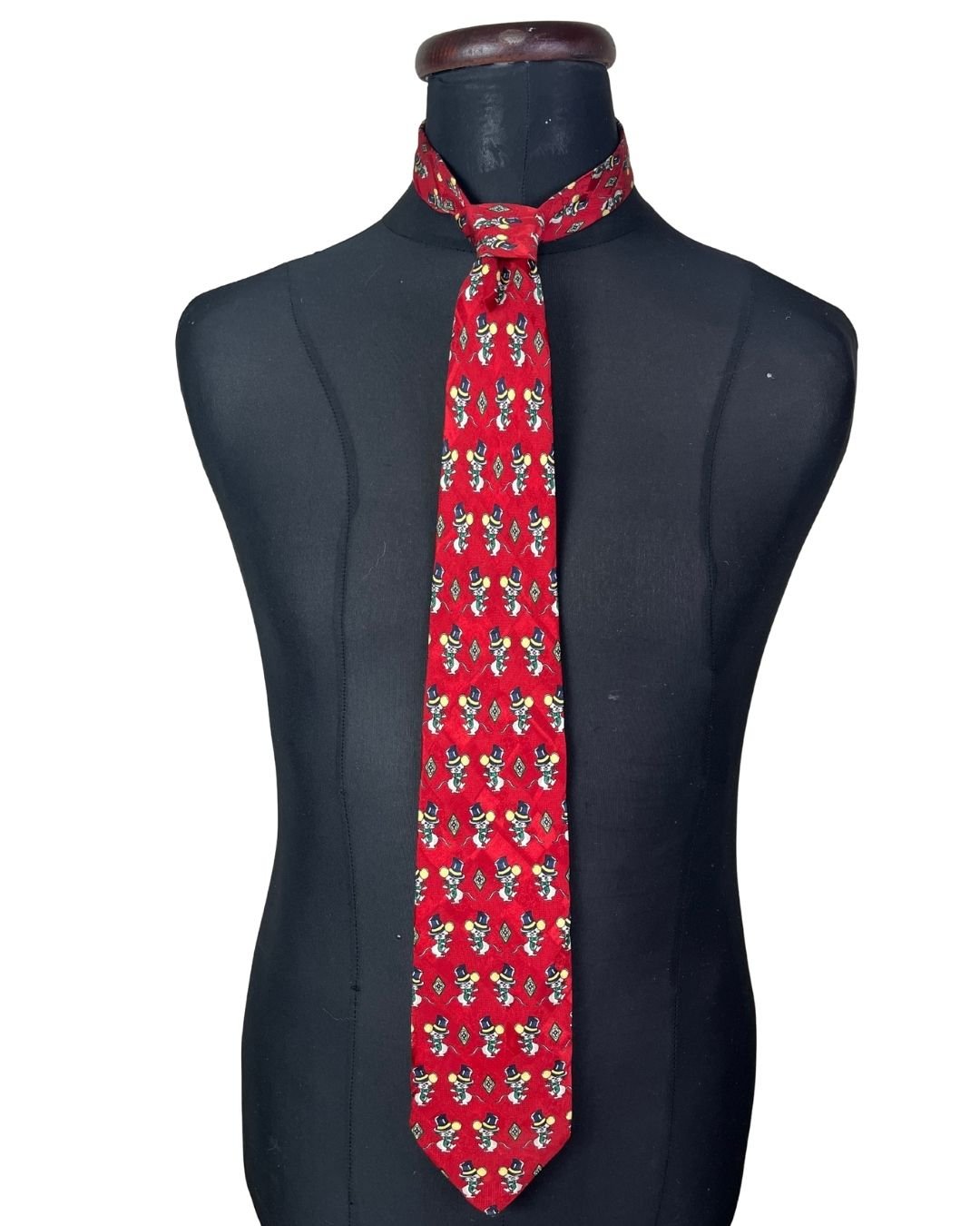 Pure Silk Mouse Pattern Necktie 9 cm - Funkify