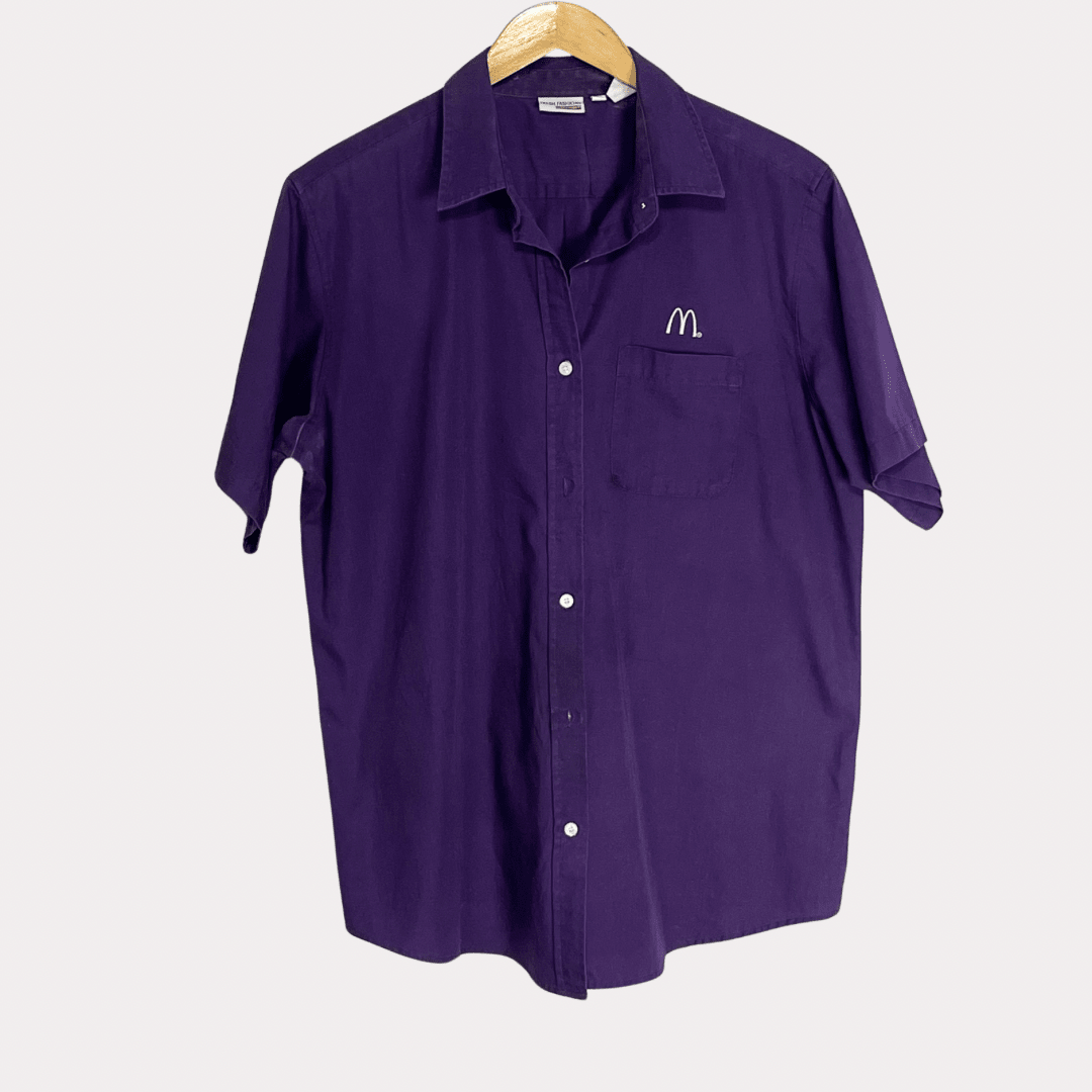 Purple McDonald’s Shirt Large - Funkify