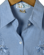 Quatre Vingt Jours Embroidered Shirt Large - Funkify