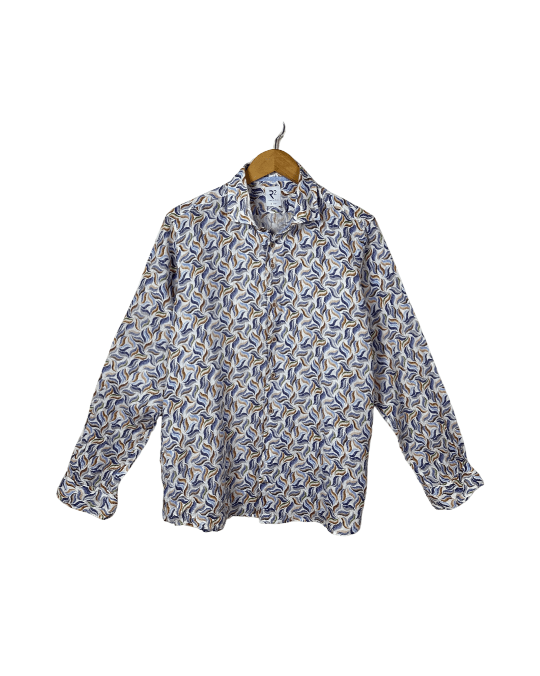 R2 Amsterdam Long - Sleeve Men's Linen Shirt - XL - Funkify