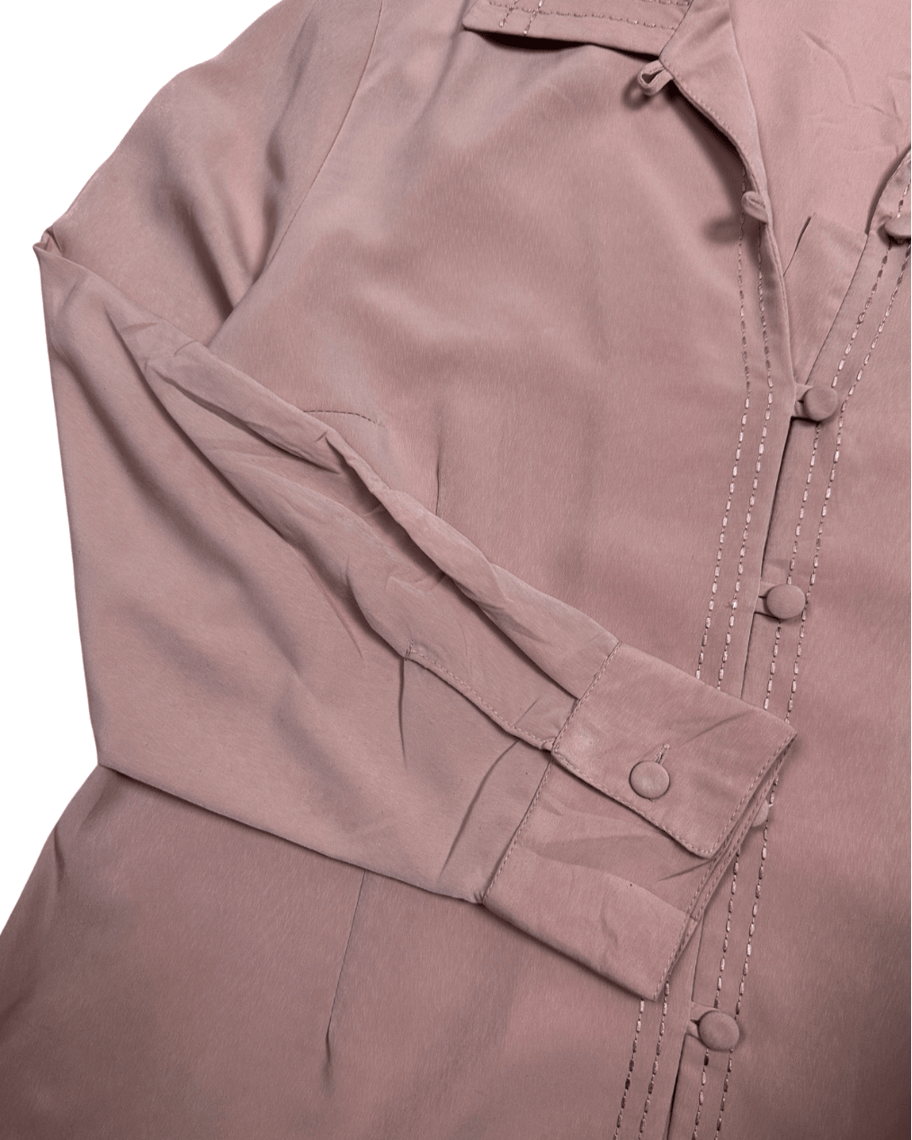 Ragussa Dusty Rose Blouse with Loop buttons - Funkify