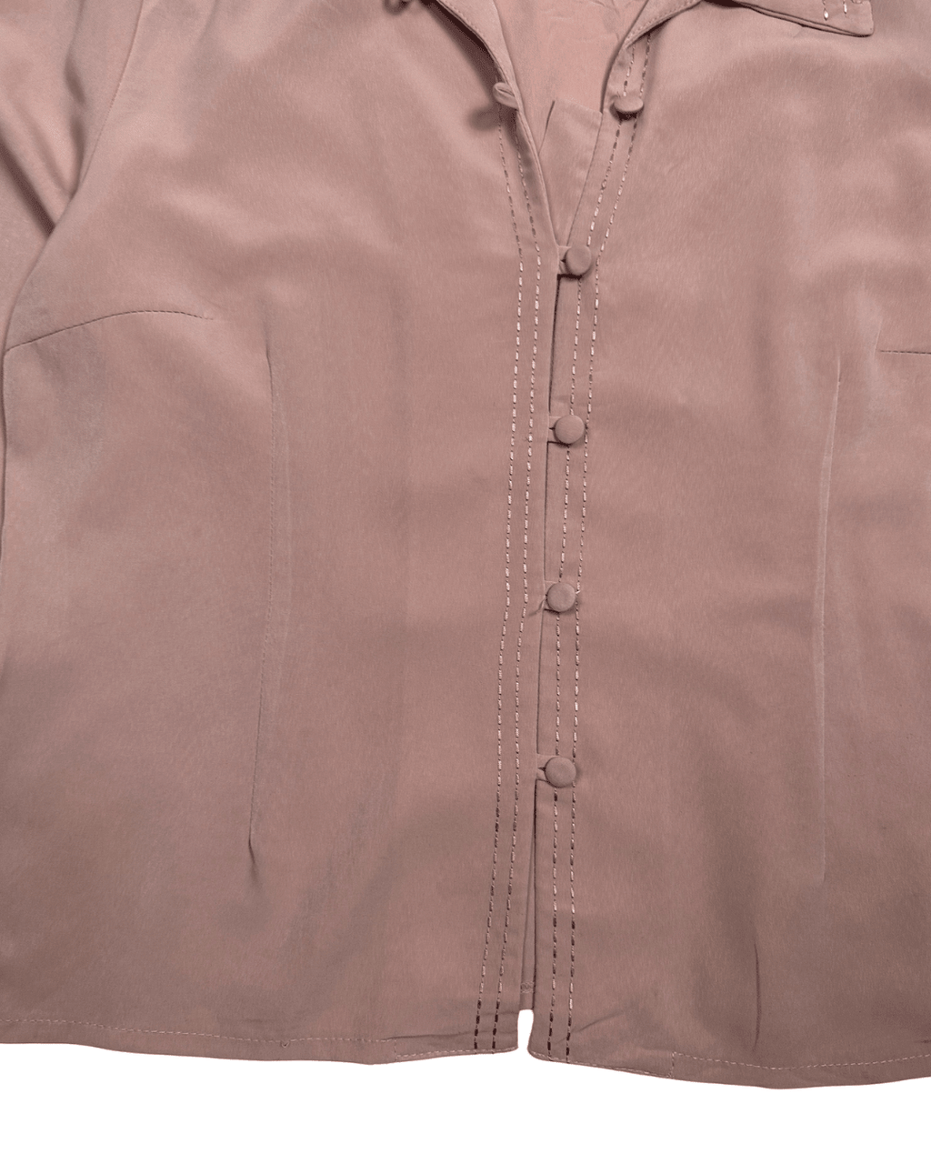 Ragussa Dusty Rose Blouse with Loop buttons - Funkify