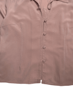 Ragussa Dusty Rose Blouse with Loop buttons - Funkify