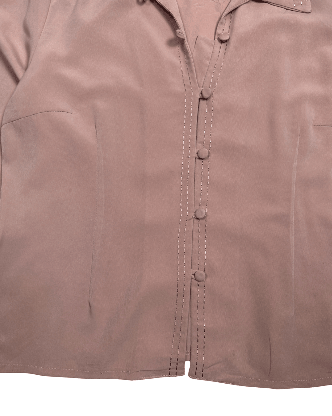 Ragussa Dusty Rose Blouse with Loop buttons - Funkify