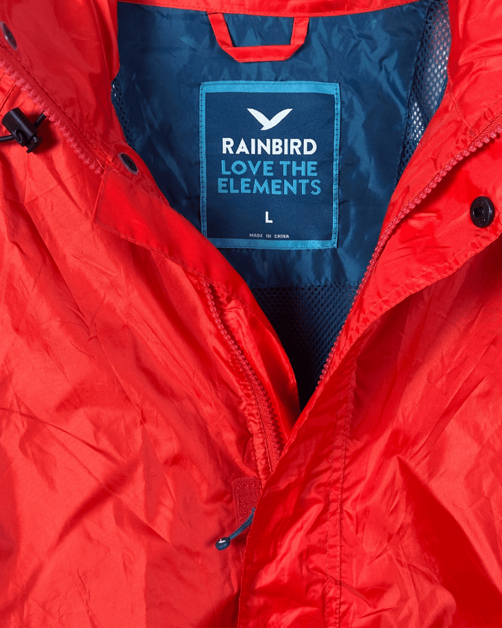 Rainbirds Rain Jacket with Foldable Hood XL - Funkify