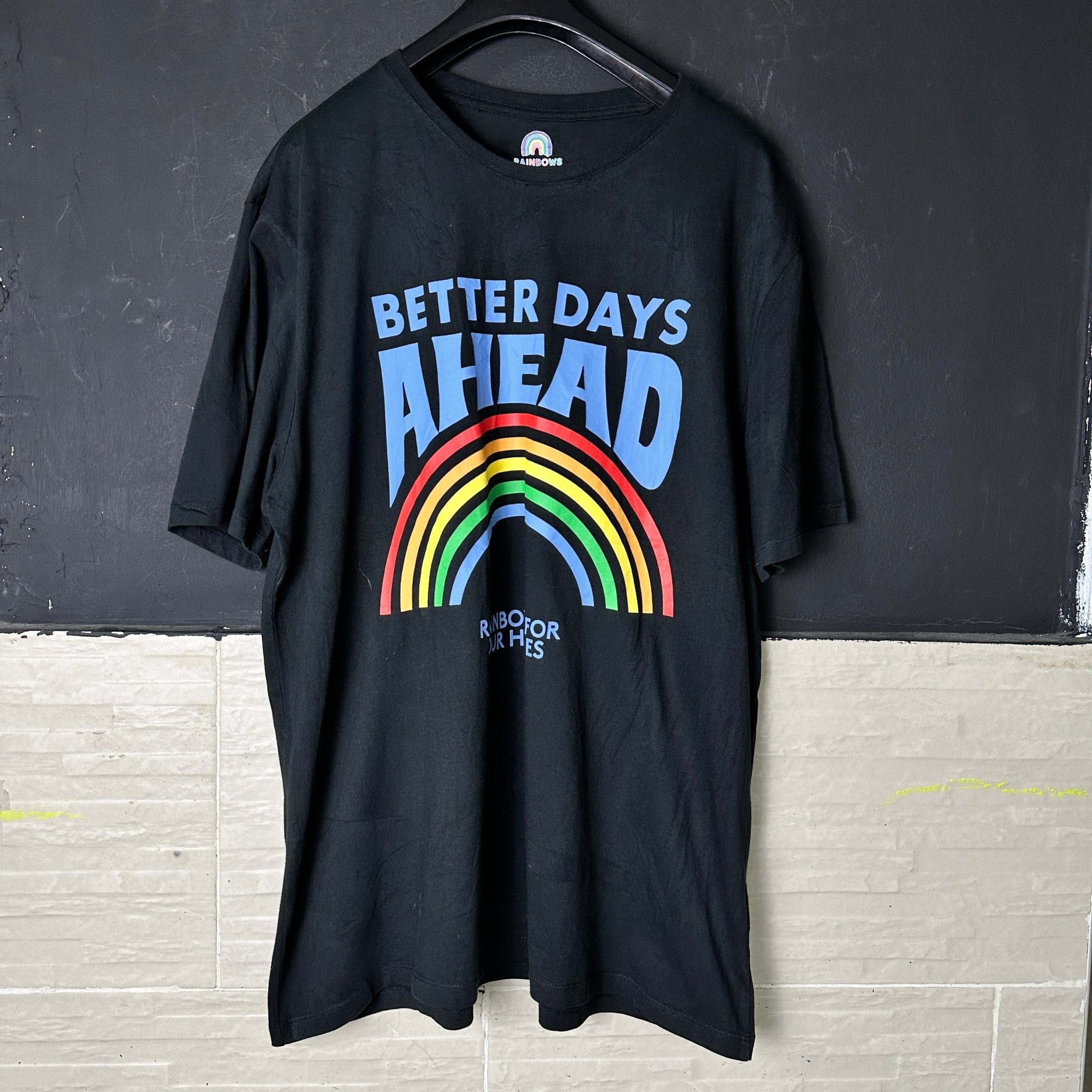 Rainbow Graphic Tee Large - Funkify
