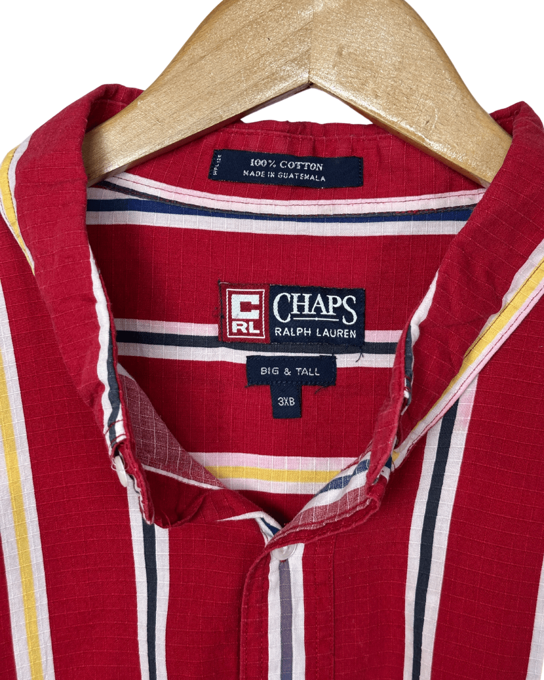 Ralph Lauren Chaps Striped Shirt - Big & Tall 3XB - Funkify