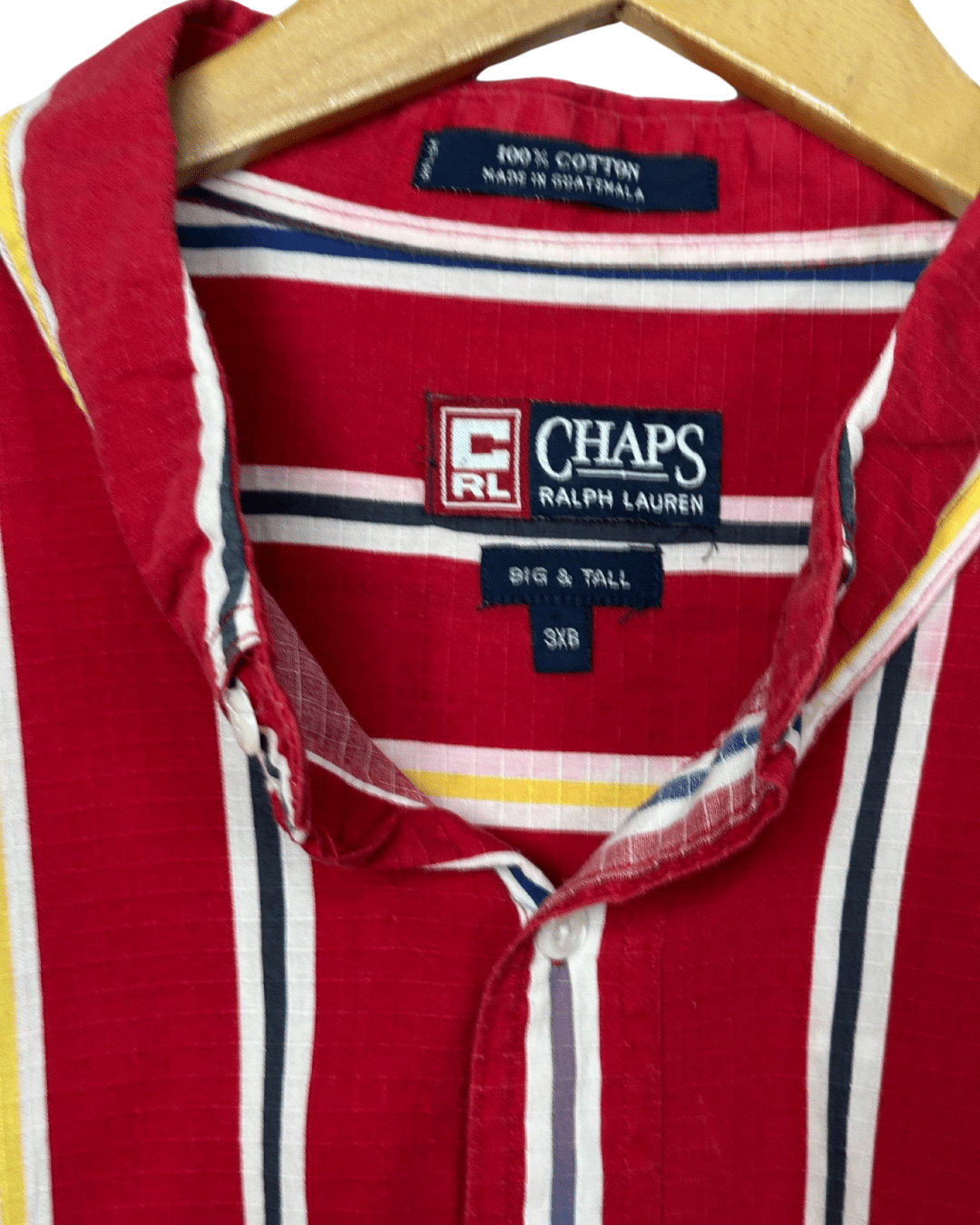 Ralph Lauren Chaps Striped Shirt - Big & Tall 3XB - Funkify