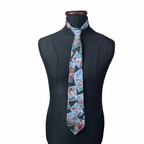 Rare Vintage Baseball Pattern Necktie 10 cm - Funkify