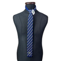 RARE Vintage Chemise Lacoste Wool Knitted Striped Navy Necktie 6 cm - Funkify