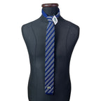 RARE Vintage Chemise Lacoste Wool Knitted Striped Navy Necktie 6 cm - Funkify