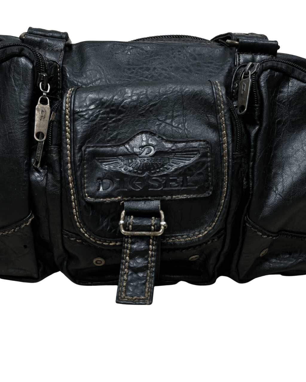 Rare Vintage Y2K Diesel Grunge Genuine Leather Handbag/Crossbody - Funkify
