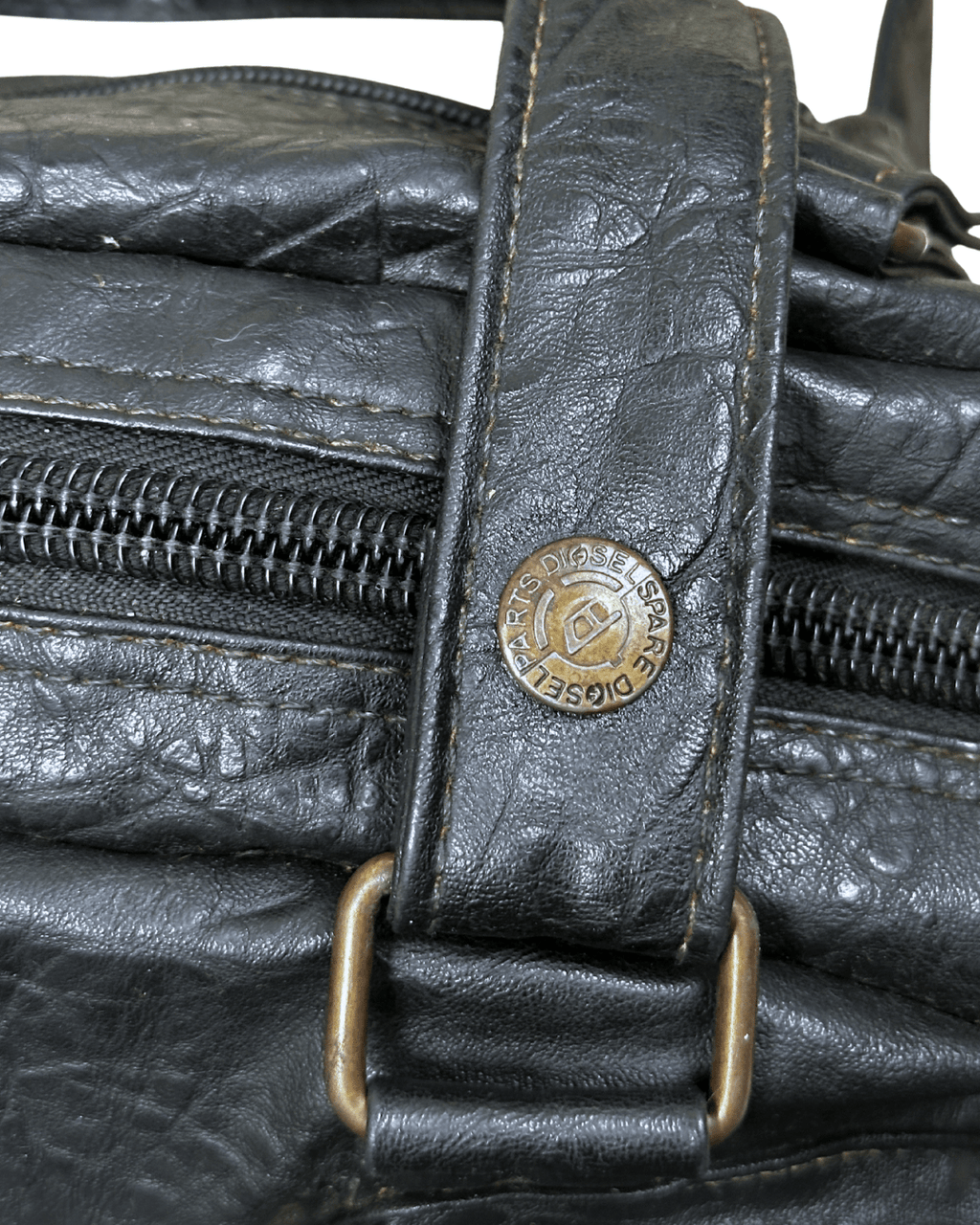 Rare Vintage Y2K Diesel Grunge Genuine Leather Handbag/Crossbody - Funkify