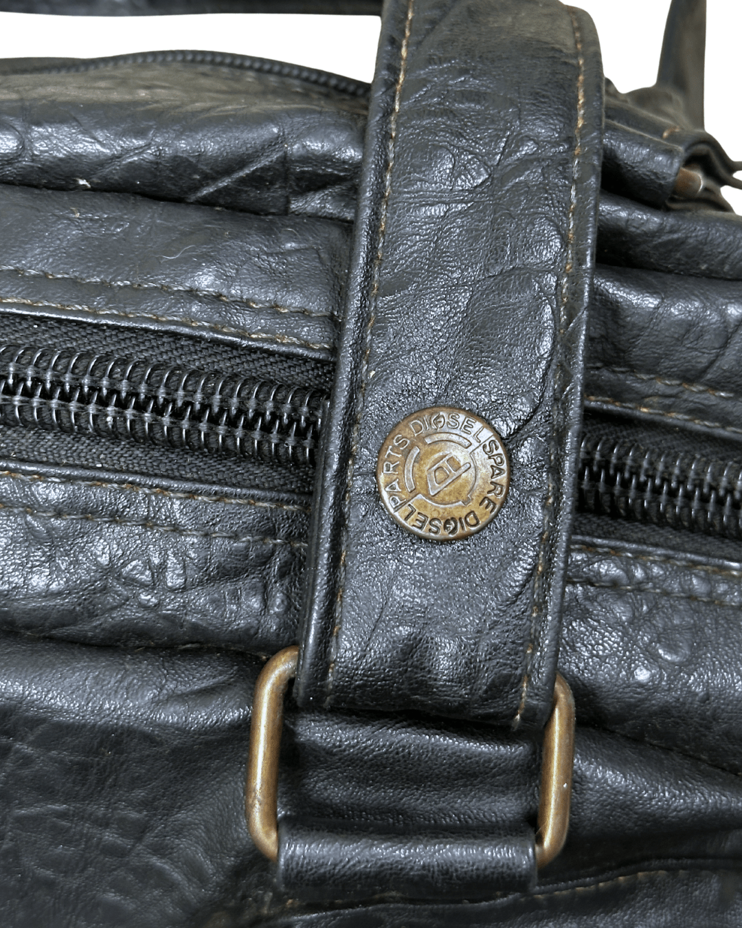 Rare Vintage Y2K Diesel Grunge Genuine Leather Handbag/Crossbody - Funkify