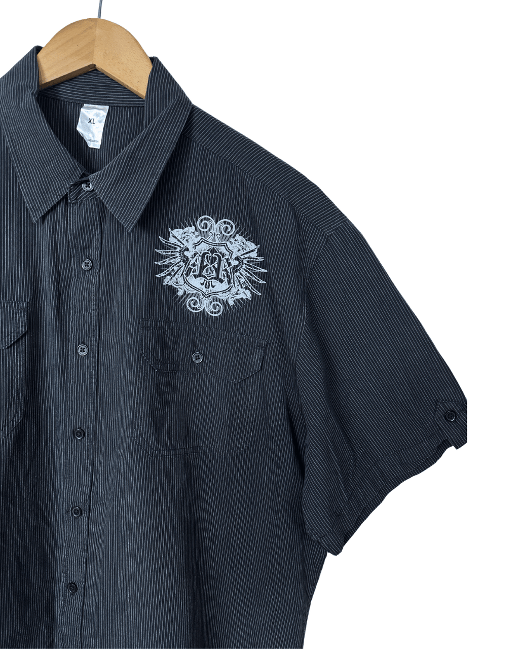 Refuse Resist Graphic Shirt – Pinstripe Eagle Print XL - Funkify