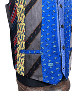 Retied Golfing Theme Upcycled Vest - XL - Funkify